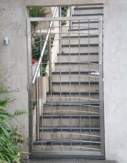 Custom metal bar front gate - Elliott Engineering