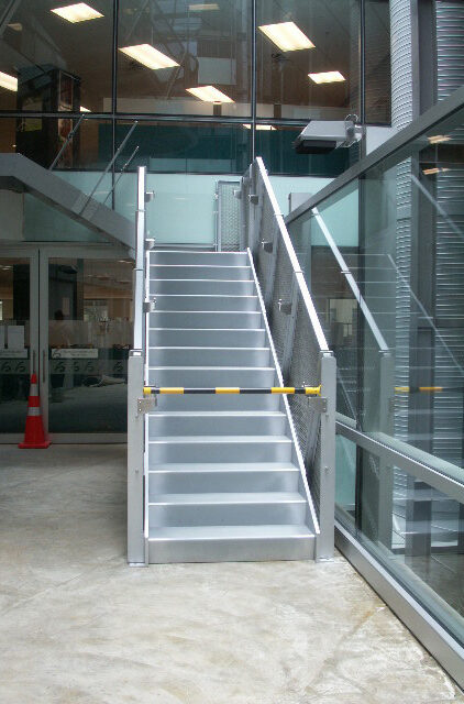 Steel staircase and handrails - The Terrace - Elliott Engineering