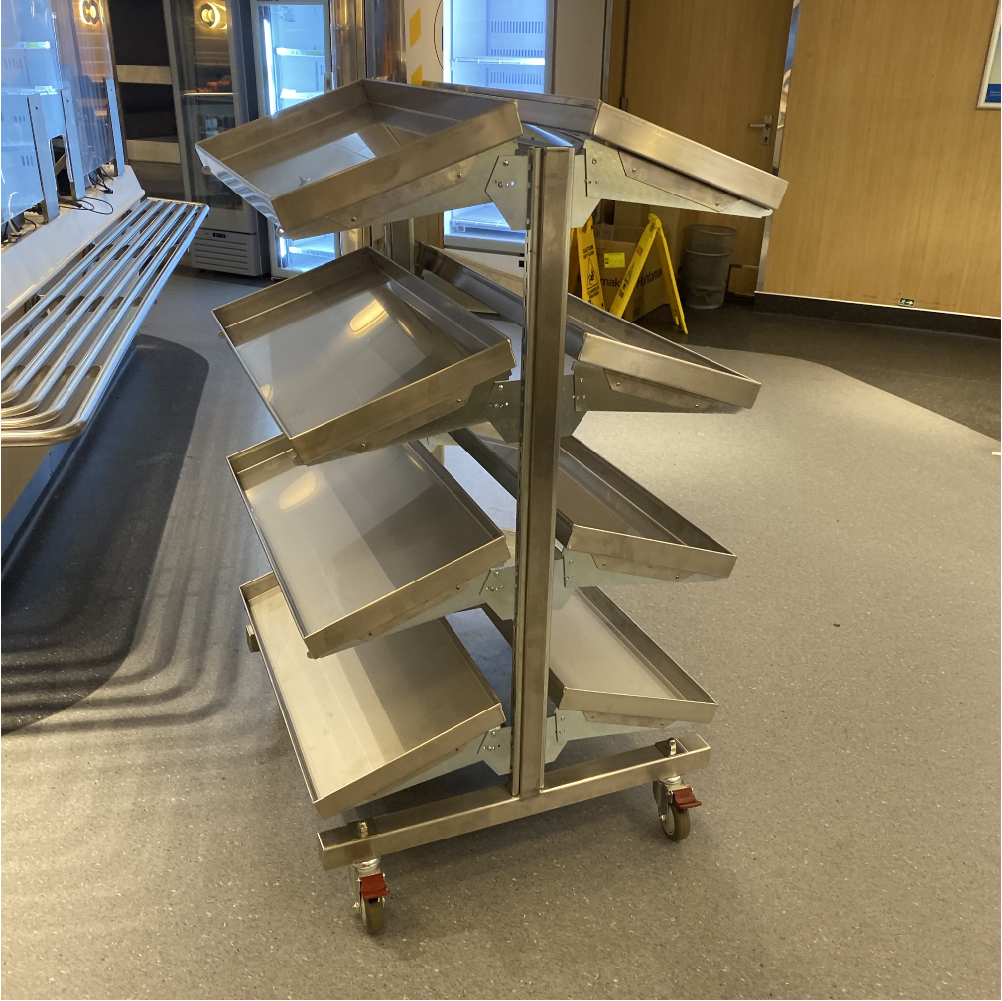 Custom steel service trolley - Interislander Ferry, Kaitaki - Elliott Engineering
