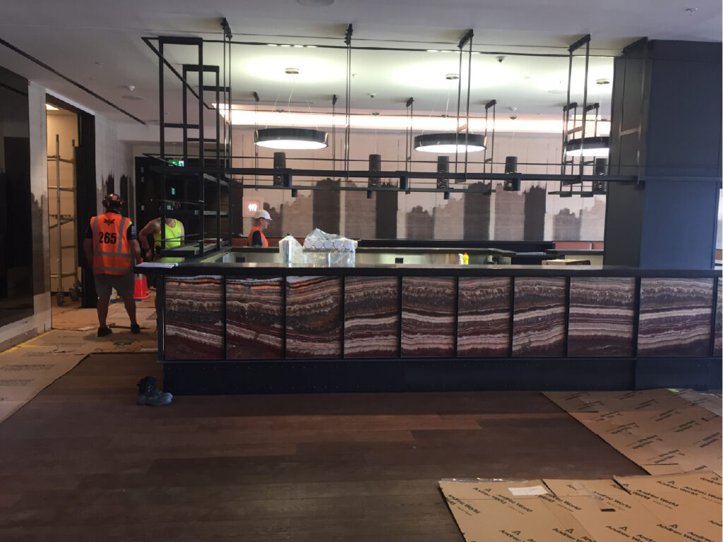 Custom metal fabrication - Wellington Airport Hotel - Elliott Engineering