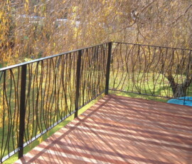 Decorative and functional balustrade for deck - Elliott Engineering