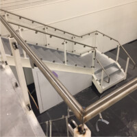 Custom marine quality handrail and stairwell - Interislander Ferry, Kaitaki - Elliott Engineering