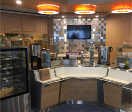 Custom built cafe on the Interislander Ferry - Ocean View Eatery - Elliott Engineering